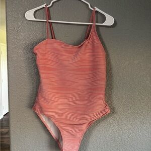 SHEIN Pink One-Shoulder Swimsuit – Size L